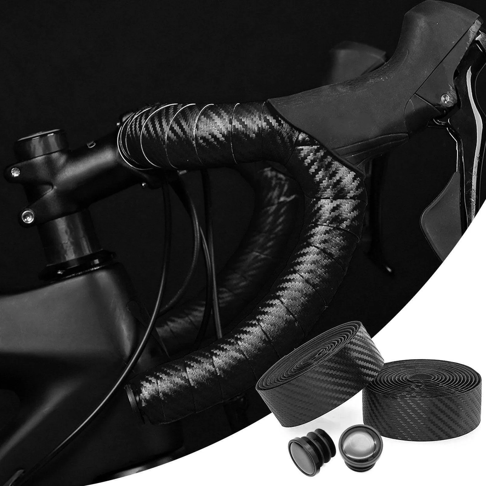 2PCS Road Bike Handlebar Tape Grips Road Comfortable Bicycle Bar Tapes