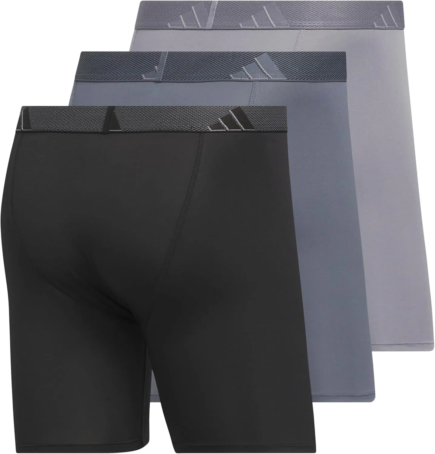 adidas Men's Microfiber Boxer Brief, Performance Boxer Briefs Underwear Pack for Men