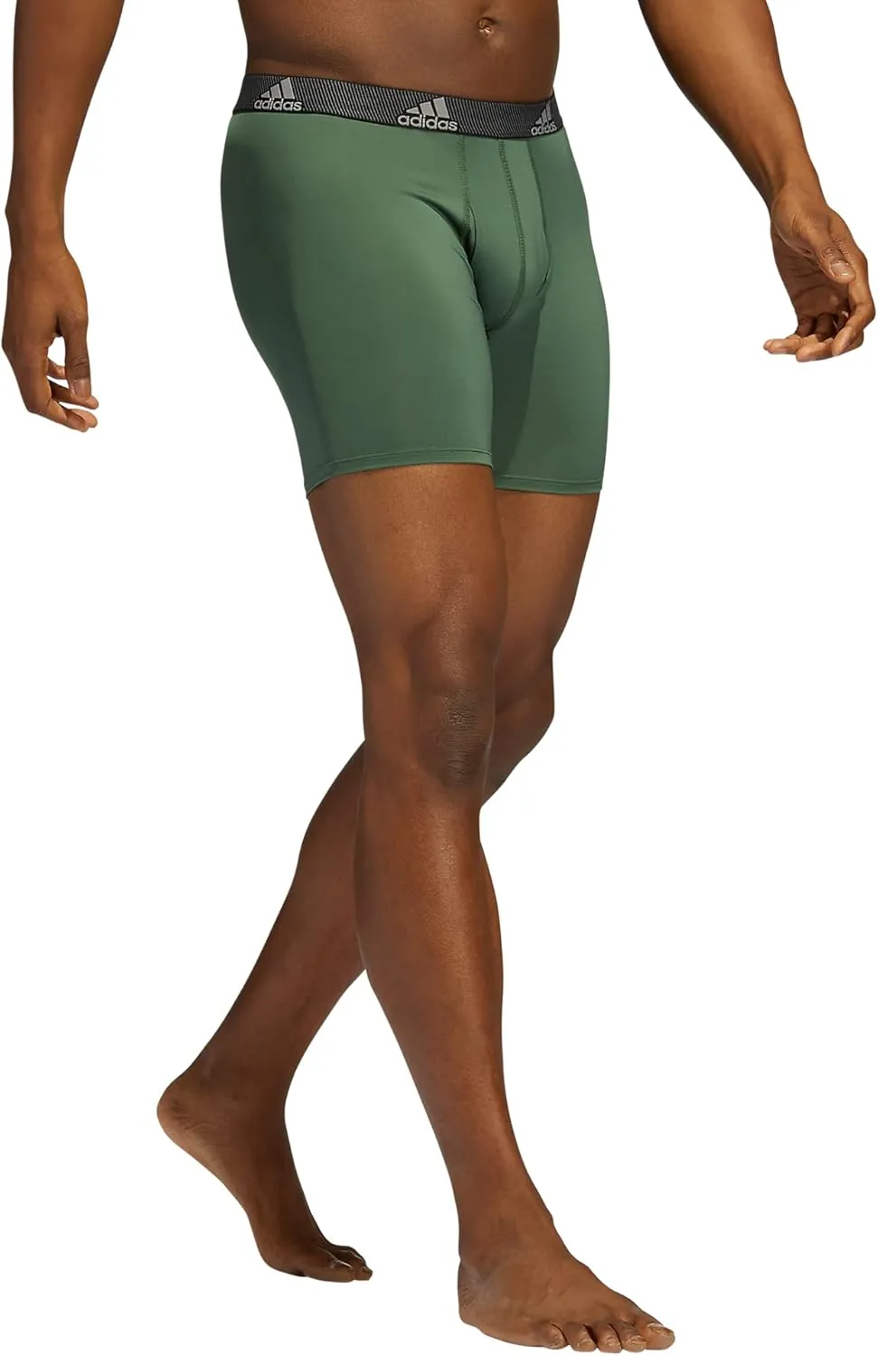adidas Men's Microfiber Boxer Brief, Performance Boxer Briefs Underwear Pack for Men