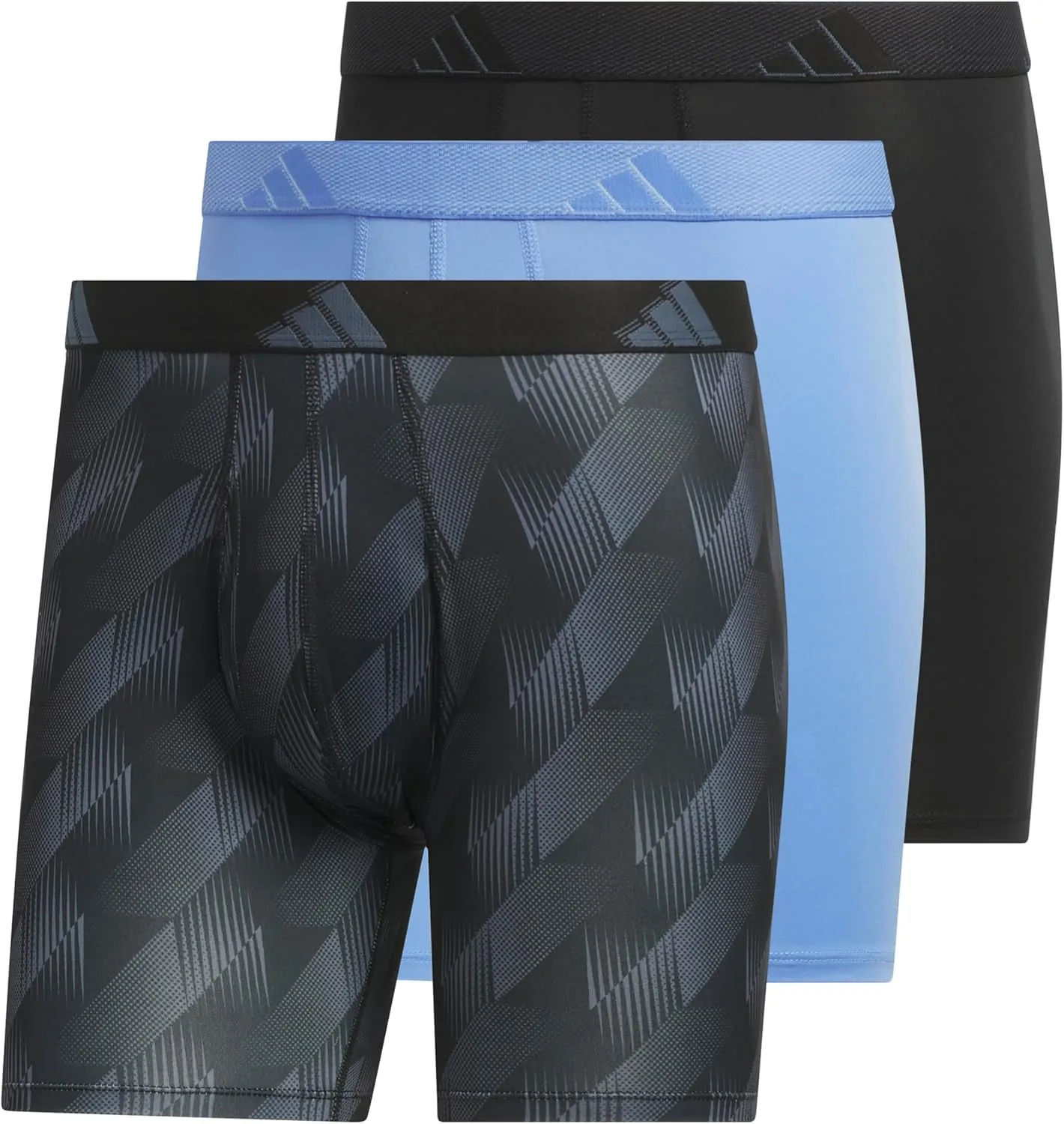 adidas Men's Microfiber Boxer Brief, Performance Boxer Briefs Underwear Pack for Men
