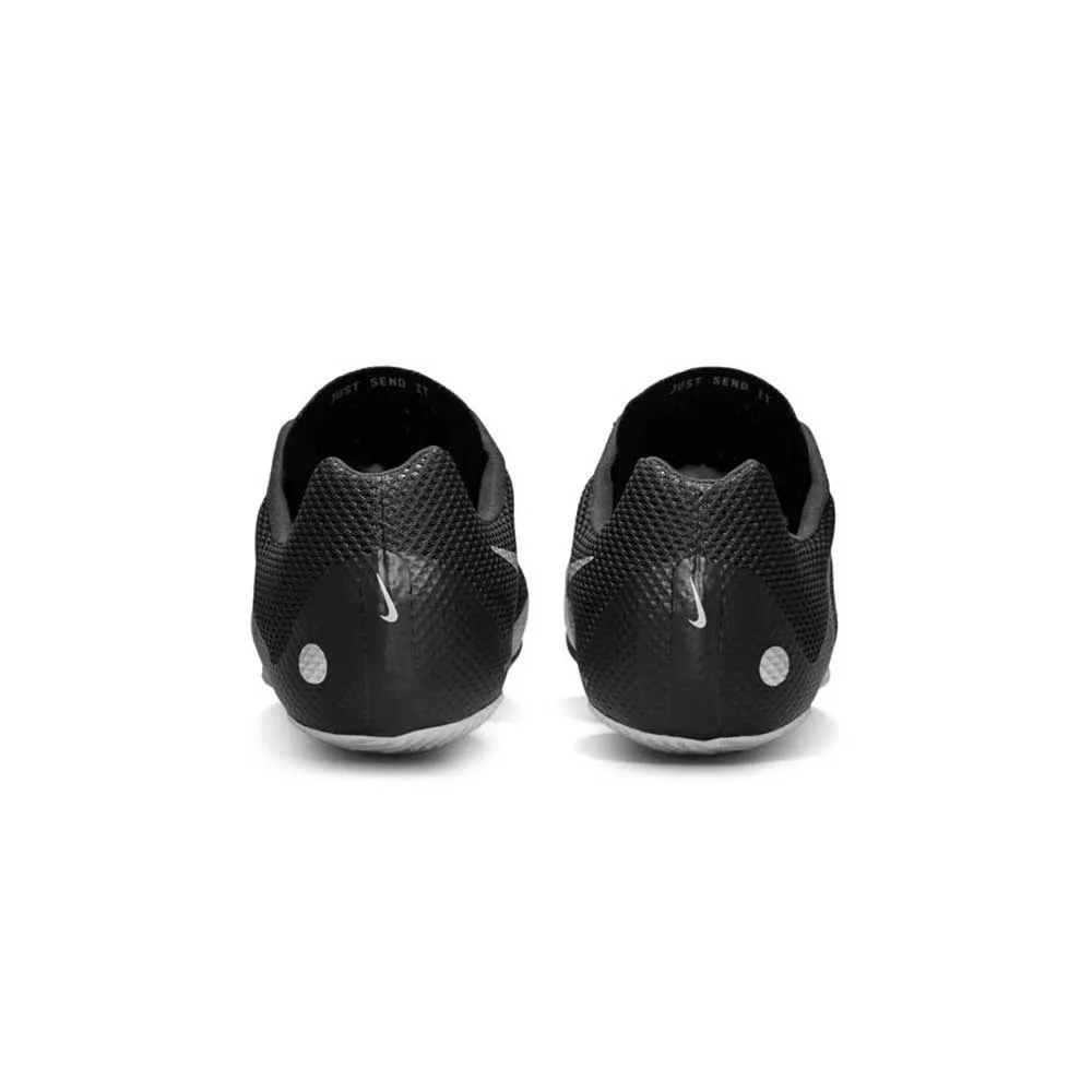 All Gender Nike Zoom Rival Sprint Spike - Black/Metallic Silver/Lt Smoke Grey- Regular (D)