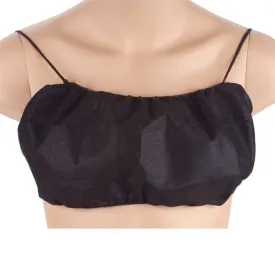 Disposable bras for spa black bulk 50 pack size Large to extra large
