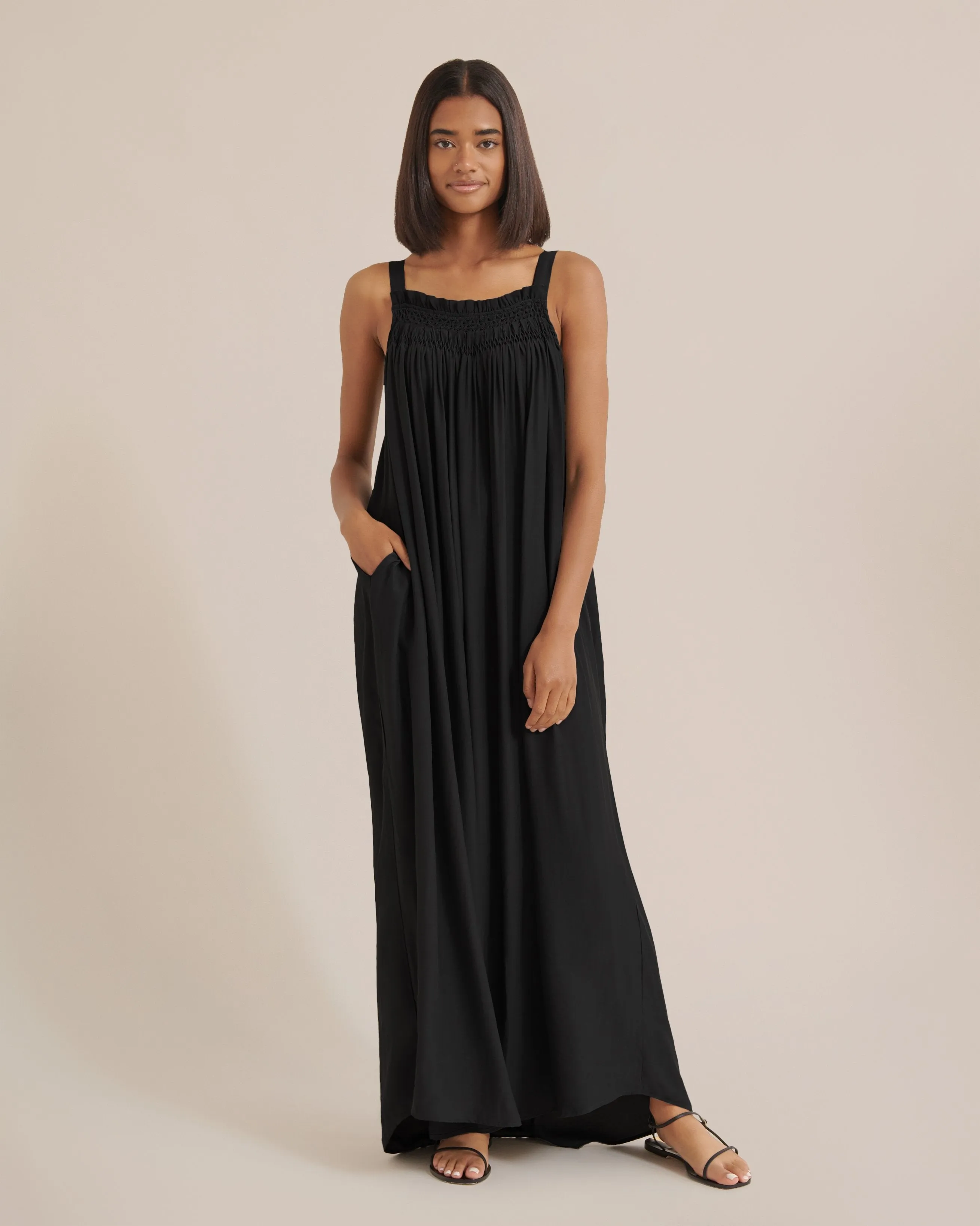 Matilda Sleeveless Smocked Maxi Dress