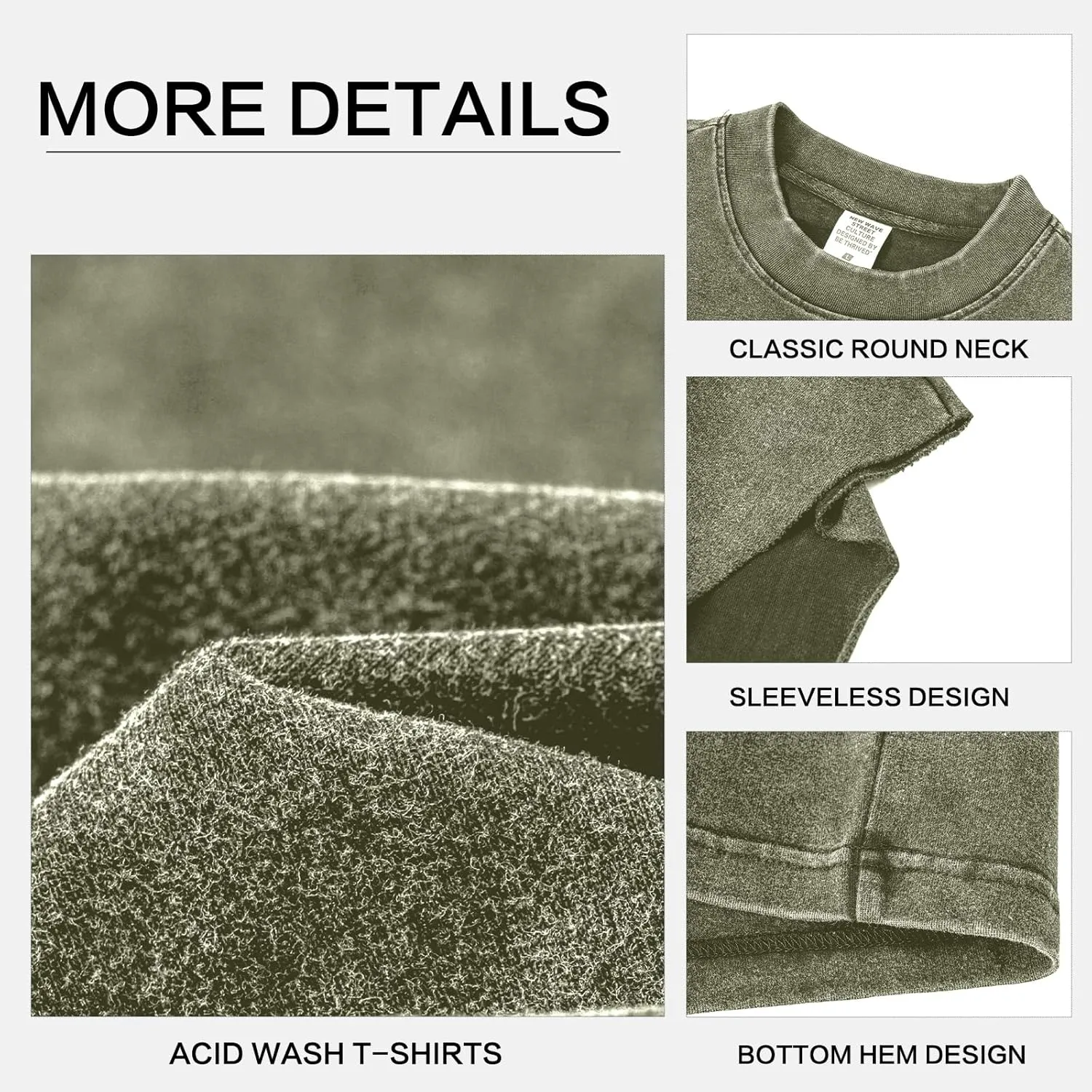 Mens Cotton Sleeveless Tank Tops Cut Off Muscle Gym T Shirts Running Beach Loose Fit Tees