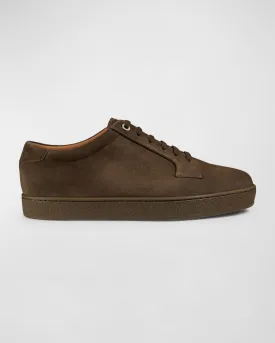 Molton John Lobb Men's Suede Low Top Sneakers
