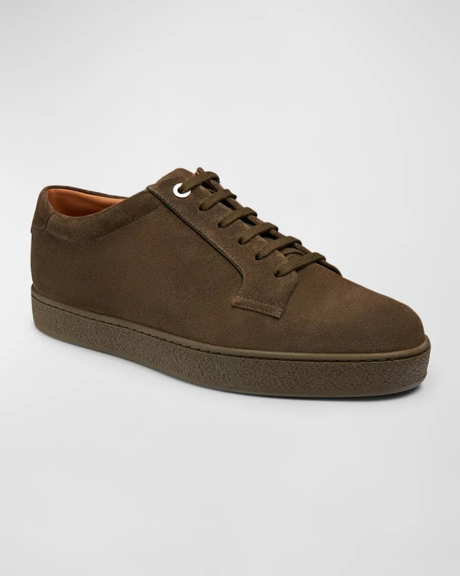 Molton John Lobb Men's Suede Low Top Sneakers