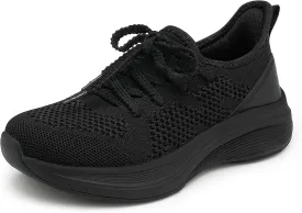 Stelle Girls Sneakers Kids Tennis Running Walking Shoes Slip-On Athletic Non Slip Lightweight Breathable Sport Shoes for Little/Big Kid