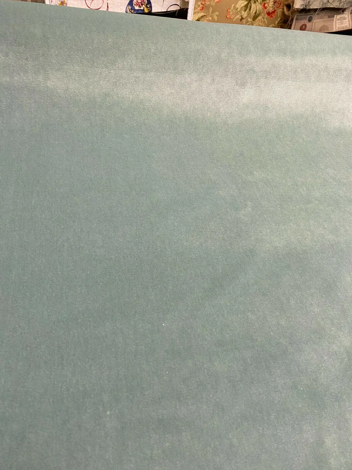 Velvet Upholstery Pool Blue Bentley Valdese Weavers Fabric by the yard