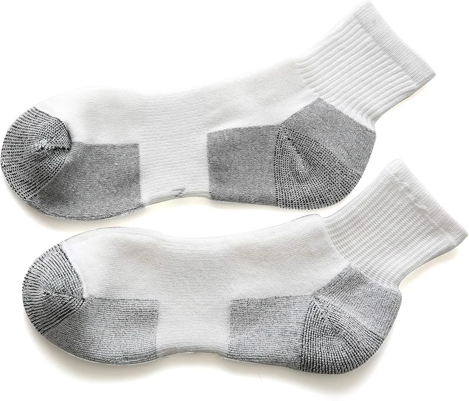 WANDER Men's Athletic Ankle Socks 3/8 Pairs Thick Cushion Running Socks for Men&Women Cotton Socks 6-9/9-12/12-15