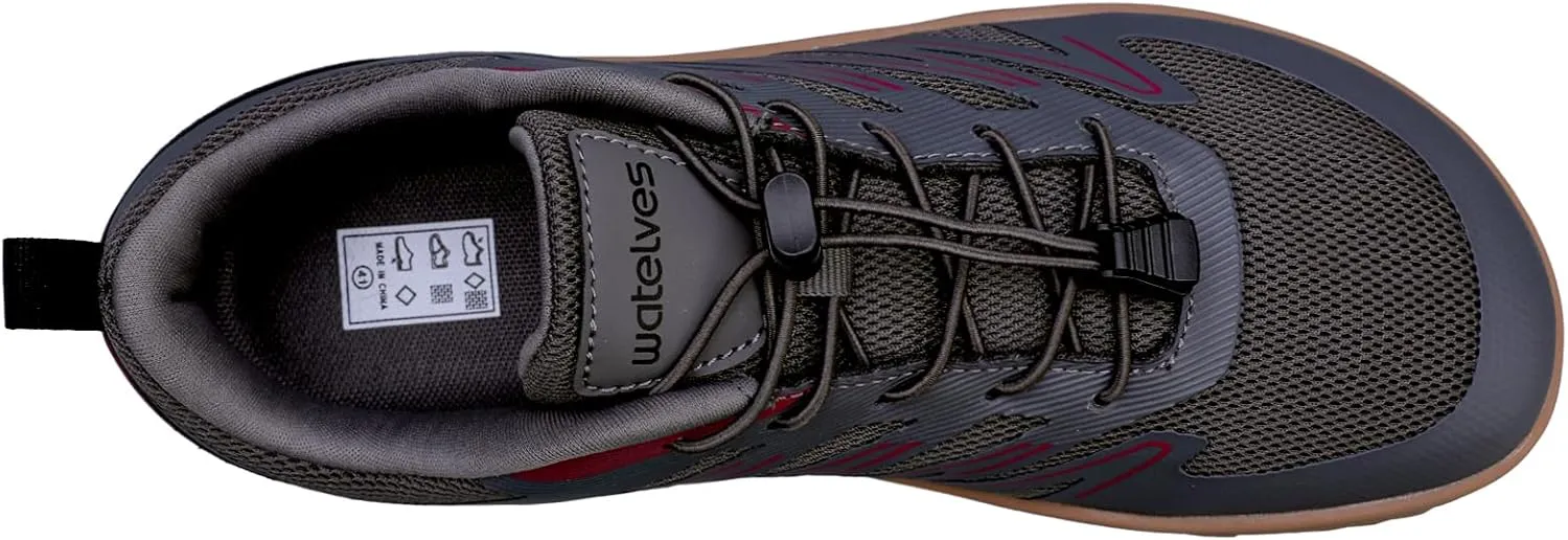 WateLves Barefoot Shoes Men Women Wide Width Minimalist Zero Drop Shoes Trail Running Walking Sneakers