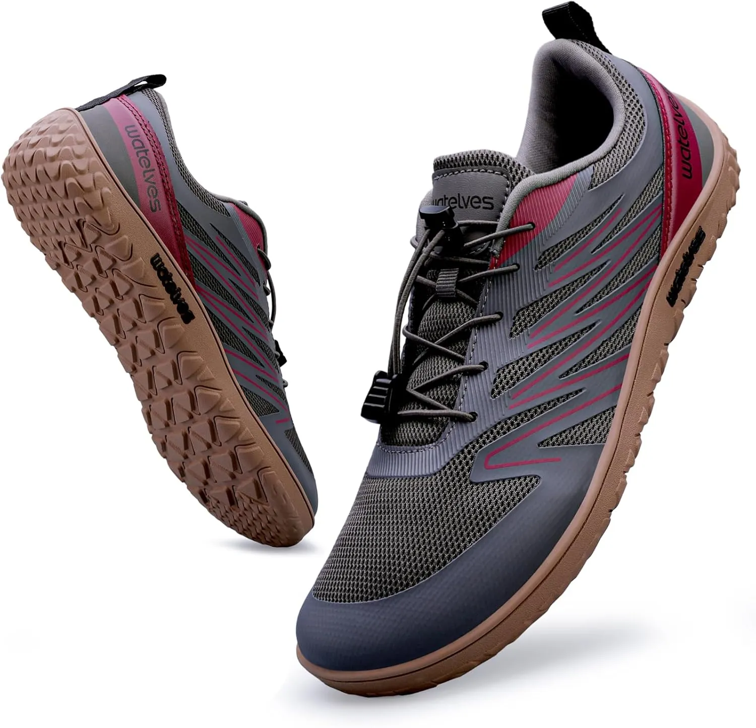 WateLves Barefoot Shoes Men Women Wide Width Minimalist Zero Drop Shoes Trail Running Walking Sneakers